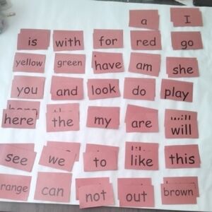Sight Word Flash Cards